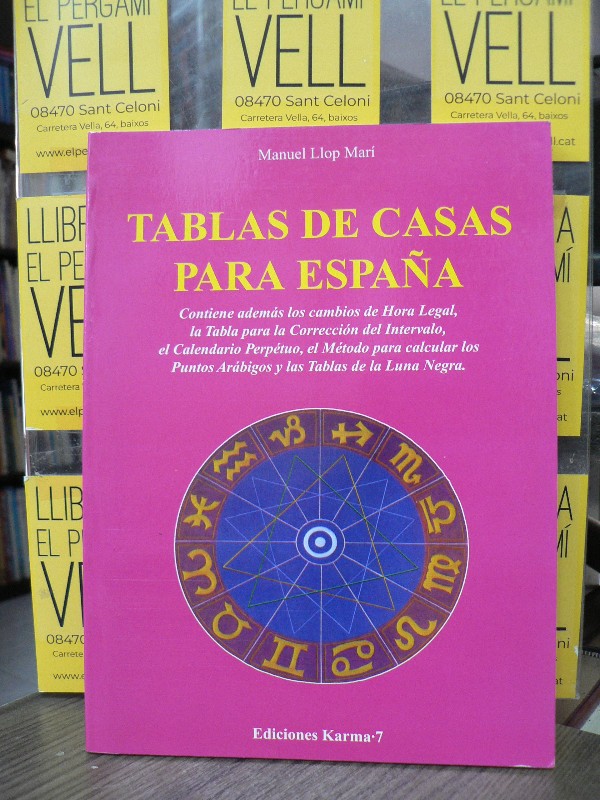 TABLAS de CASAS para ESPAÑA - LLOP MARÍ, MANUEL - KARMA 7 - 1999, 1ª Ed.