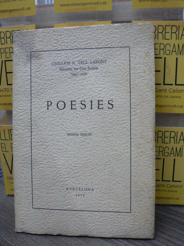 Poesies - Tell Lafont - Autor-editor - 1971, 2ª ed. 4.50